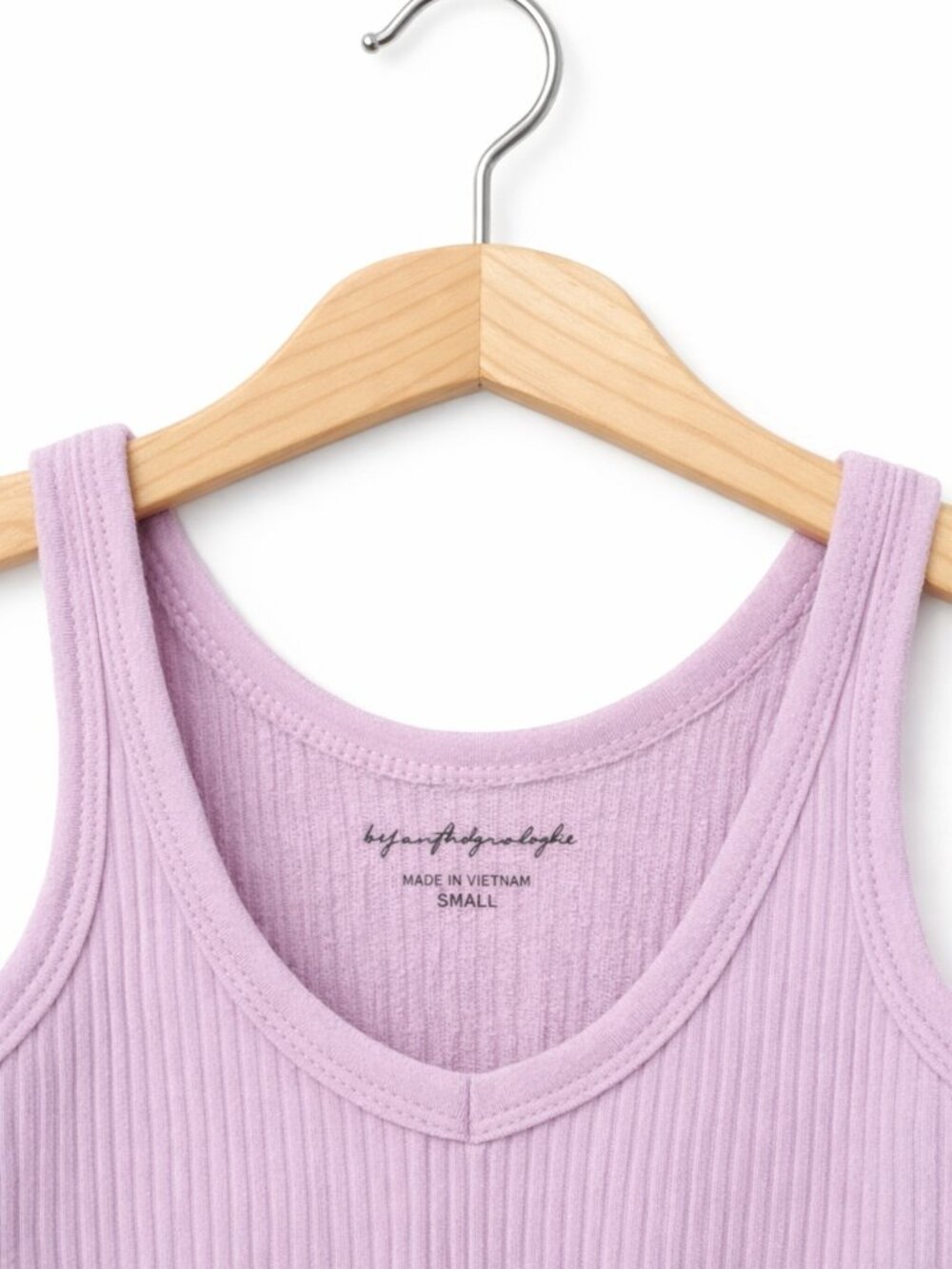 Urban Outfitters | by Anthropologie Lavender Ribbed Crop Tank Top - Size Small - Picture 3 of 3